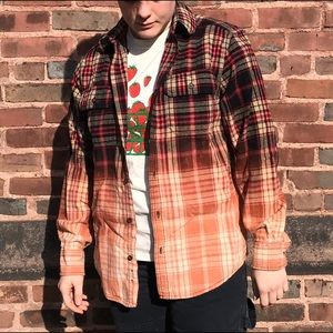 Bleach-Dyed Flannel